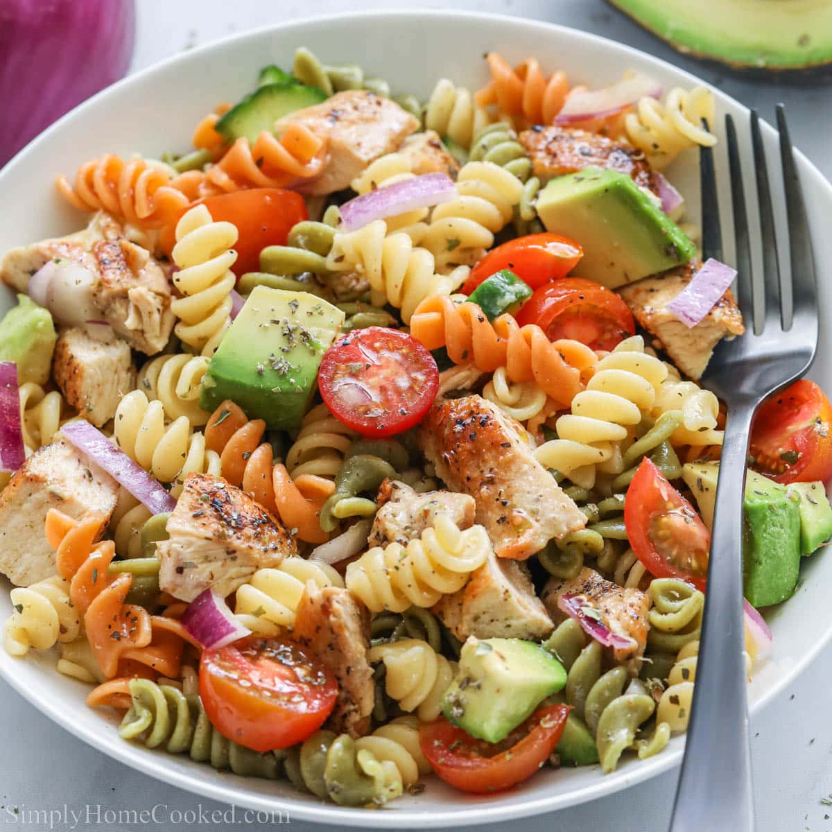 Chicken Pasta Salad - Simply Home Cooked