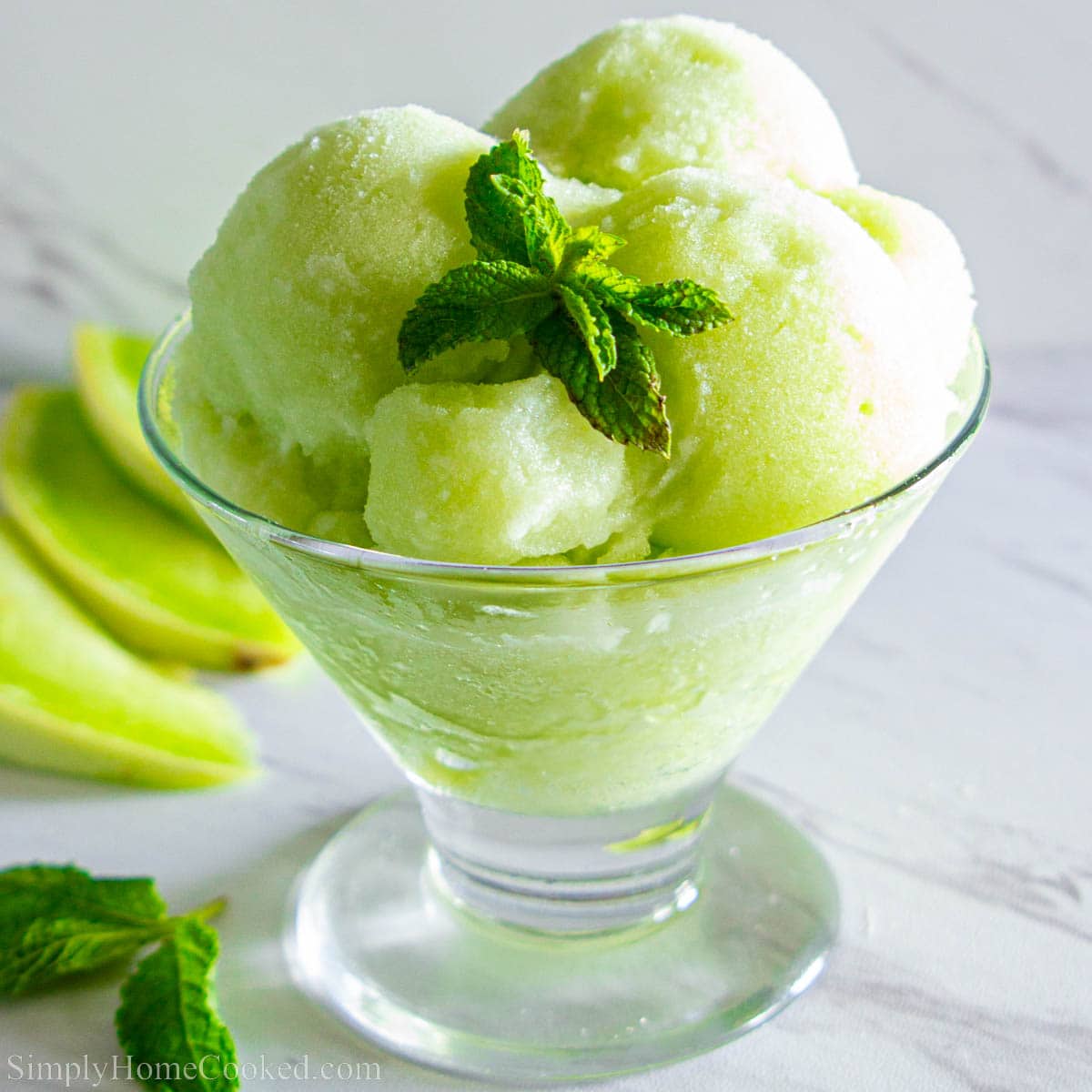 Honeydew Melon Sorbet Simply Home Cooked