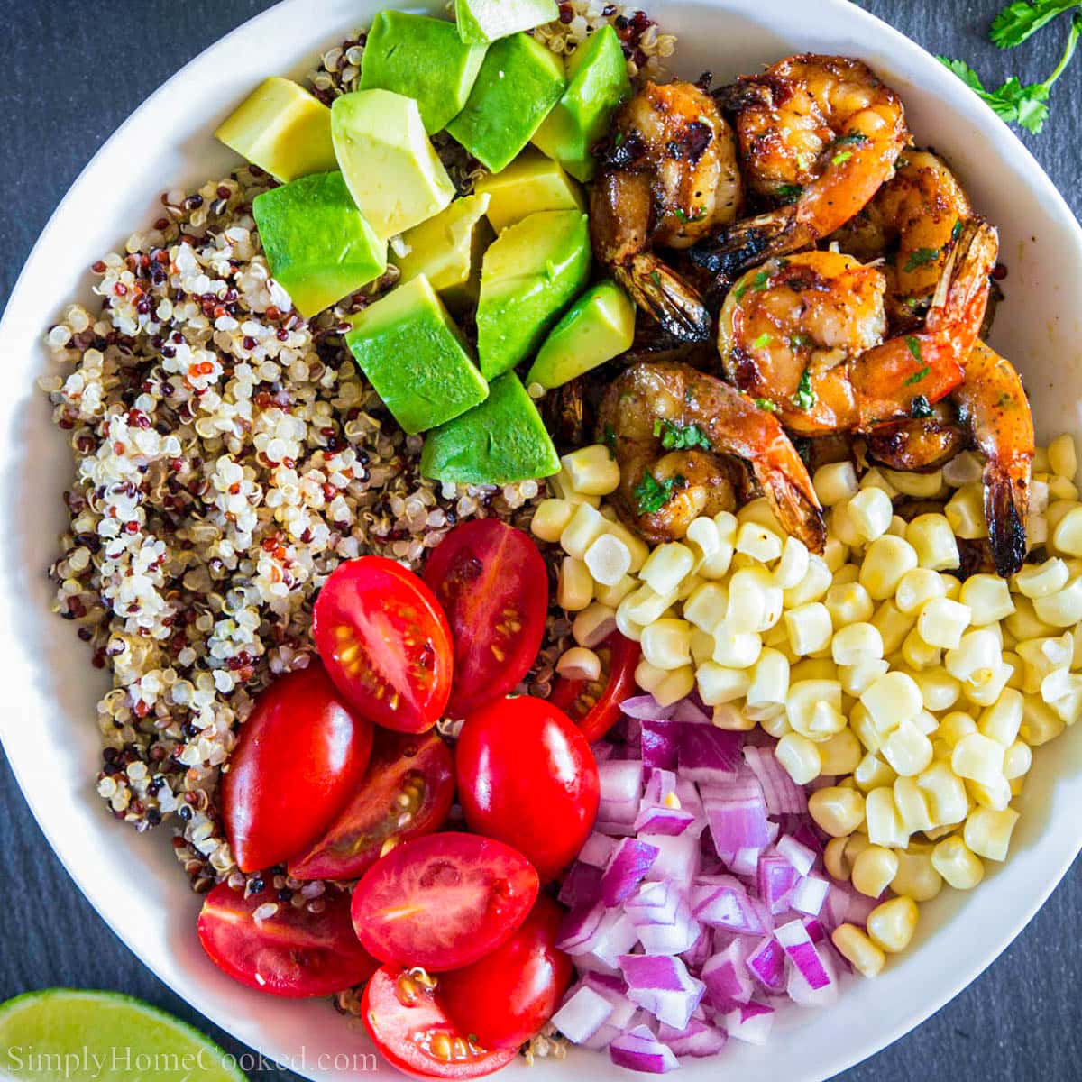 Shrimp Quinoa Bowl Recipe - Simply Home Cooked