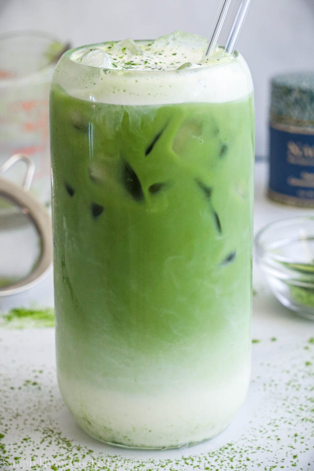 Iced Matcha Latte - Simply Home Cooked