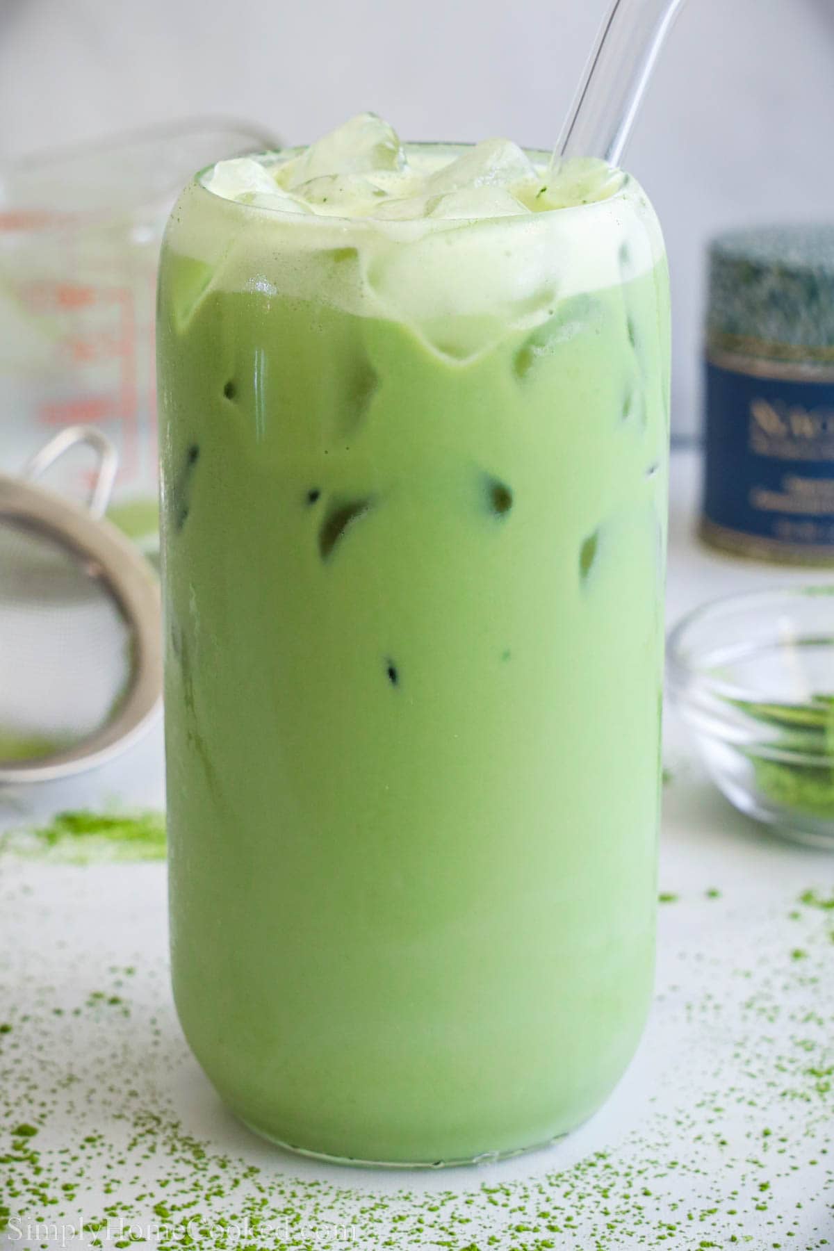 5-Minute Iced Green Tea Matcha Latte, Recipe