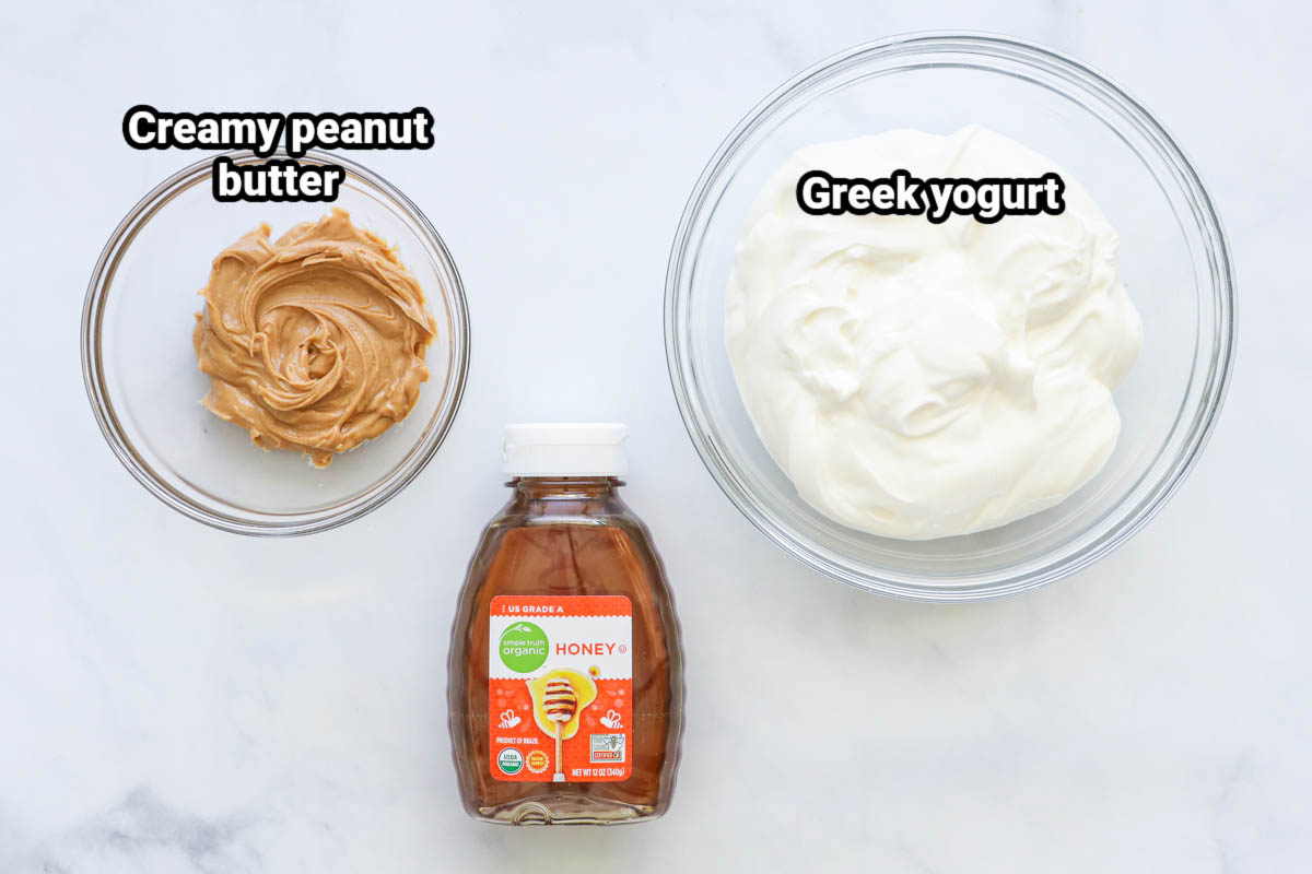 3 Ingredient} Peanut Butter Yogurt Dip
