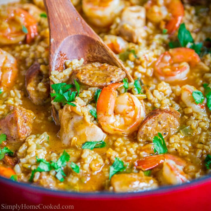 Brown Rice Jambalaya - Simply Home Cooked