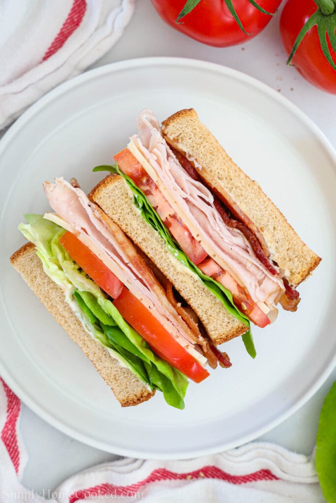 Turkey Club Sandwich - Simply Home Cooked