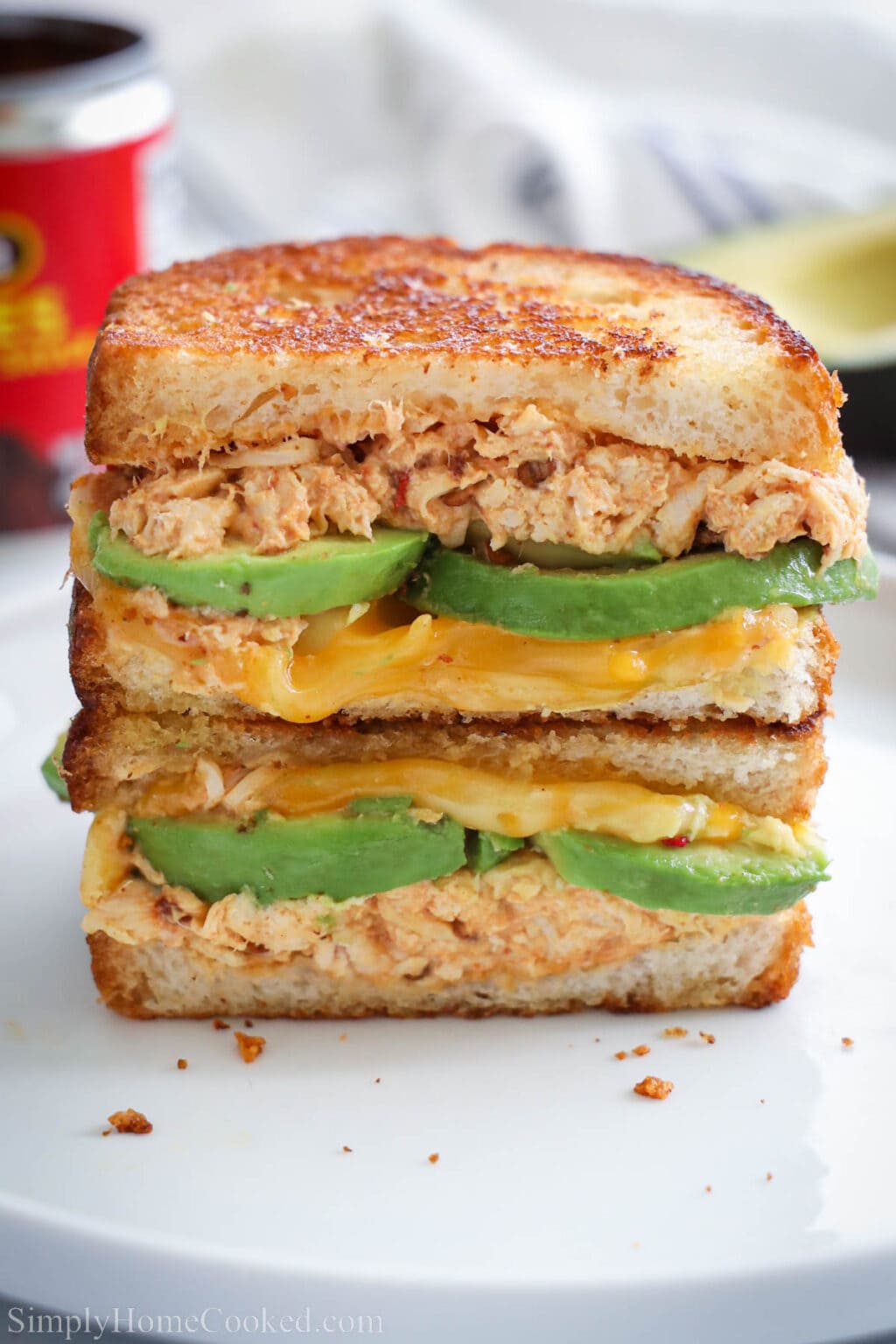 Chipotle Chicken Avocado Melt - Simply Home Cooked