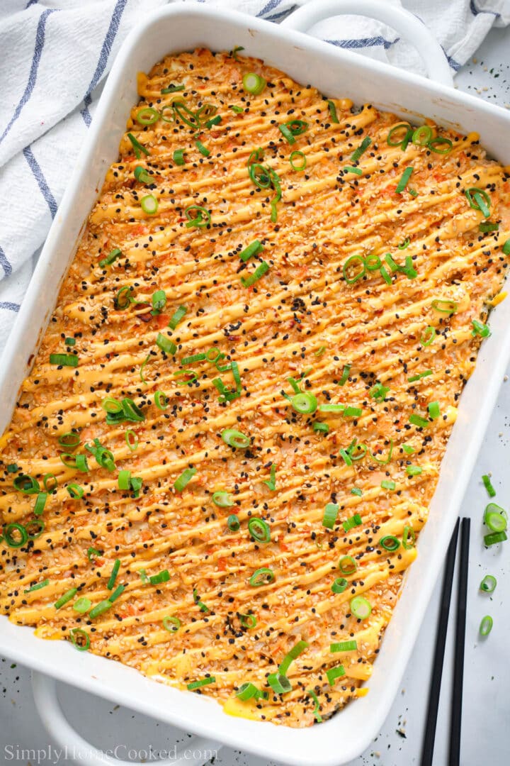 Salmon Sushi Bake - Simply Home Cooked