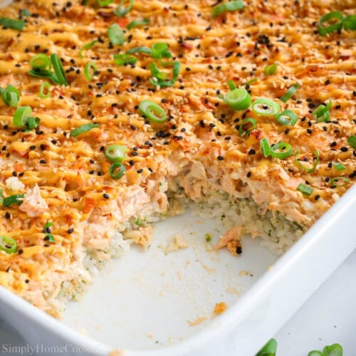 Salmon Sushi Bake - Simply Home Cooked