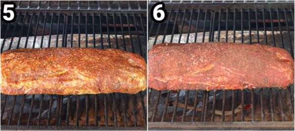 Steps to make Smoked Pork Loin: smoke it low and slow.