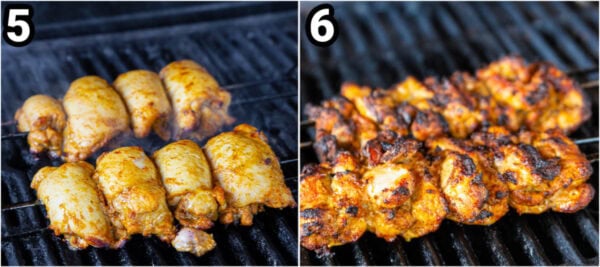 Steps to make Chicken Shawarma: grill the chicken.
