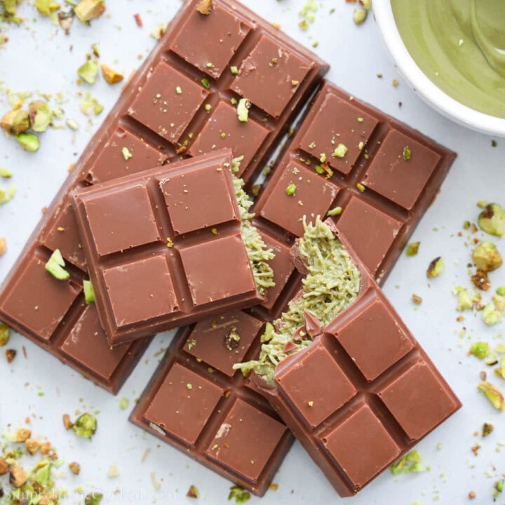 Pistachio Chocolate Bar (Dubai Chocolate Bar) - Simply Home Cooked