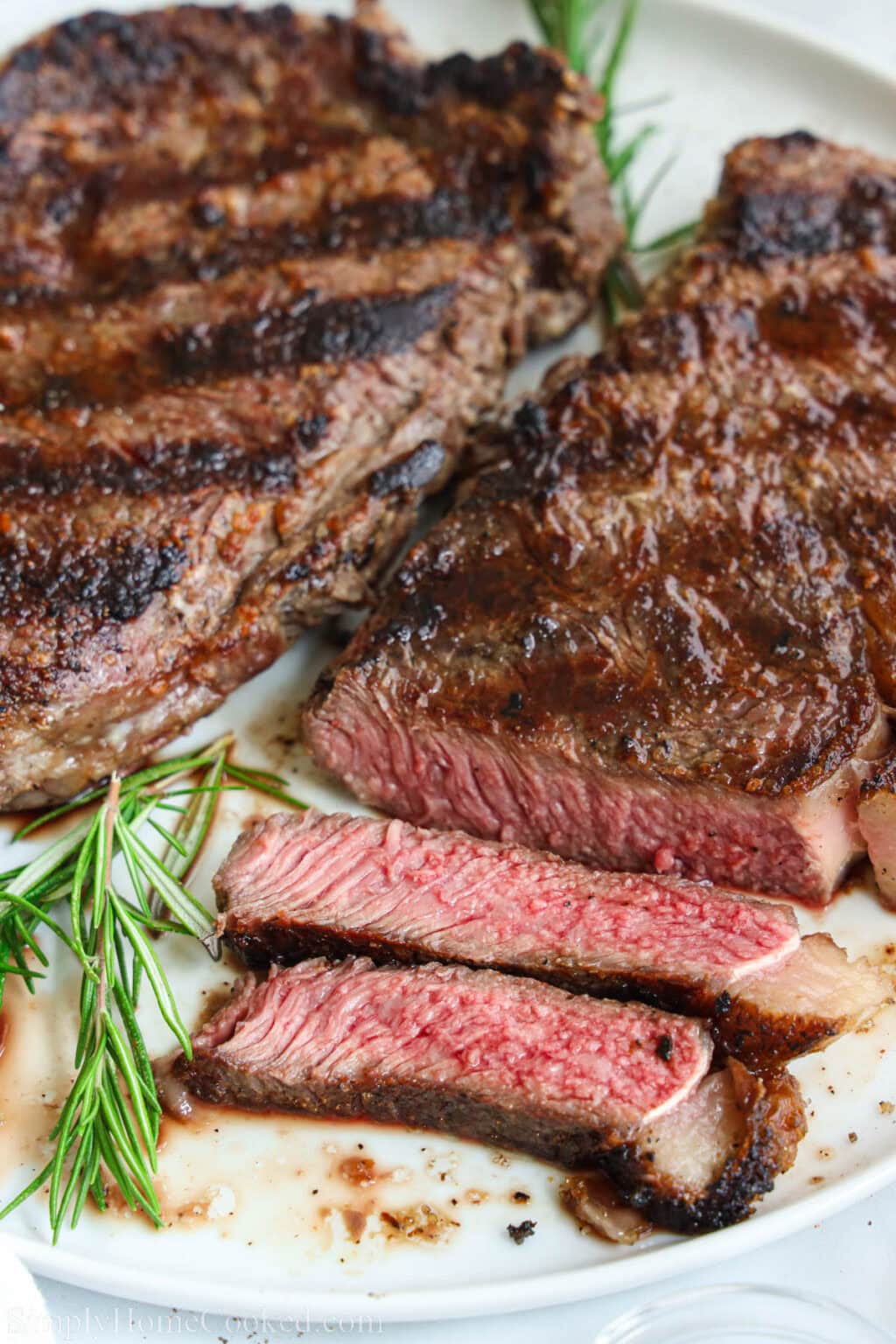 Steaky Grilled Ribeye Steak - Simply Home Cooked