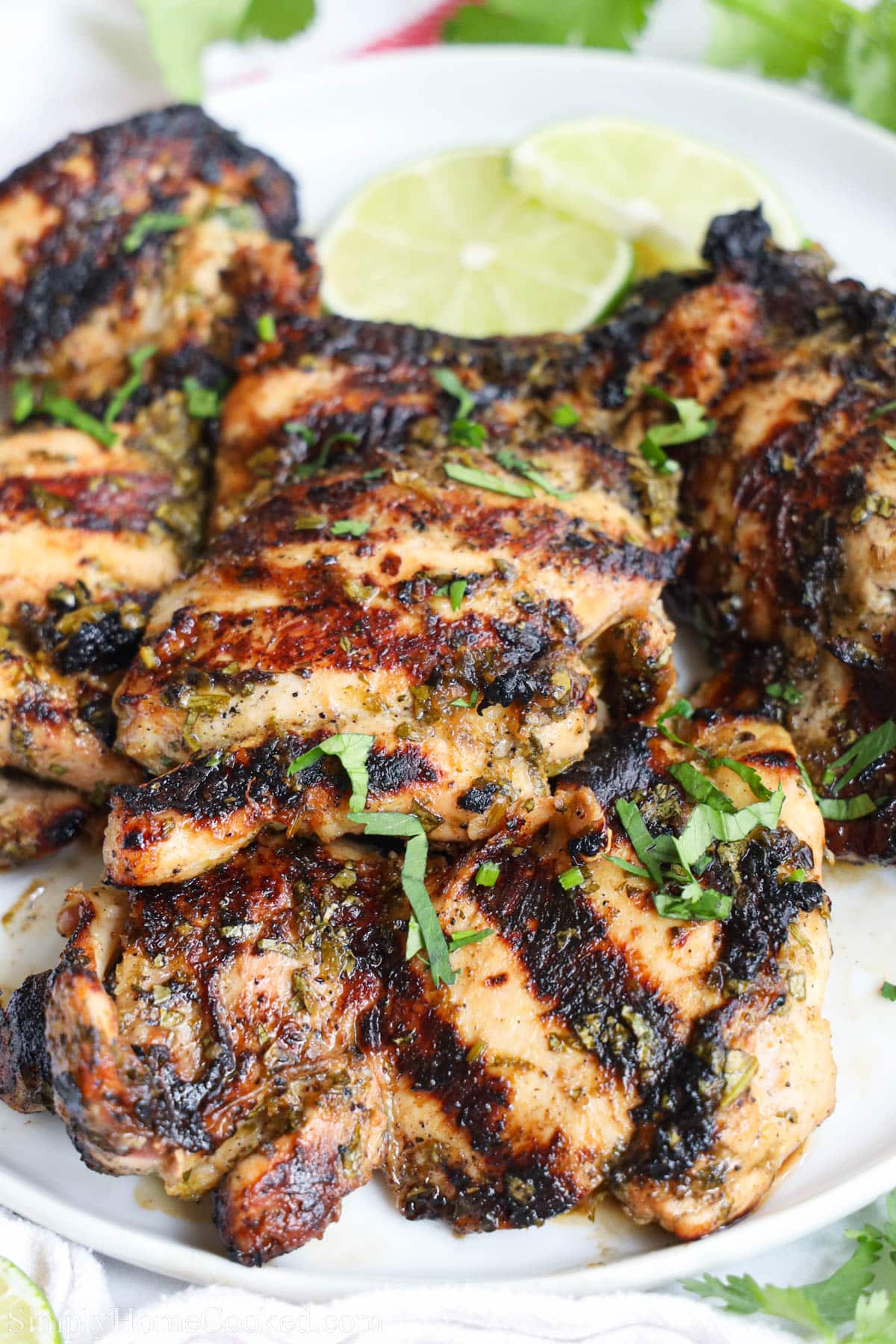 Close up of Cilantro Lime Chicken.