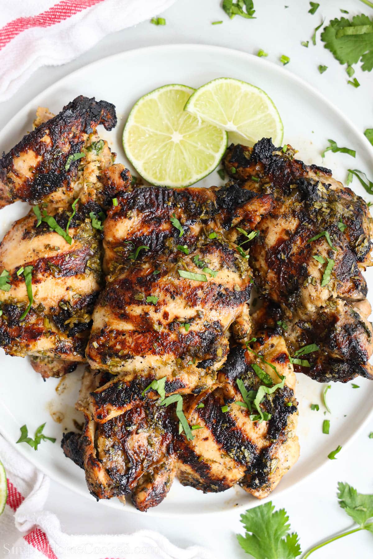 Cilantro Lime Chicken on a plate.